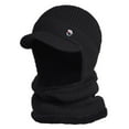 thumbnail image 1 of Bramtres Mens Hats,Winter Hats Men's Autumn Winter Knitted Pile Up Hat Outdoor Ear Warmth Cover Hat Ushanka,Trapper Hat Black, 1 of 3
