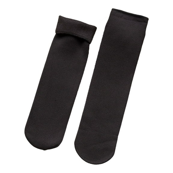 Bramtres Socks for Women,Crew Socks 2PC Warm Thermal Socks Womens Warm Winter Extra Thick Heat Insulated Socks For Cold Weather Ankle Socks,Boot Socks Black
