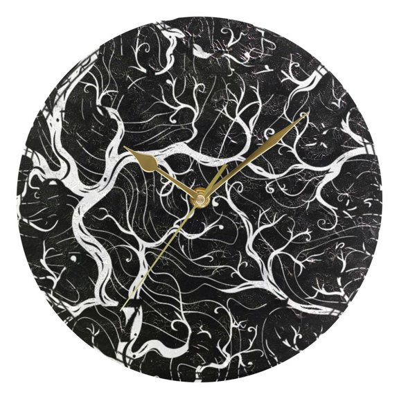 Branch Artistic Silent Wall Clock 10" Non-Ticking Battery Clock