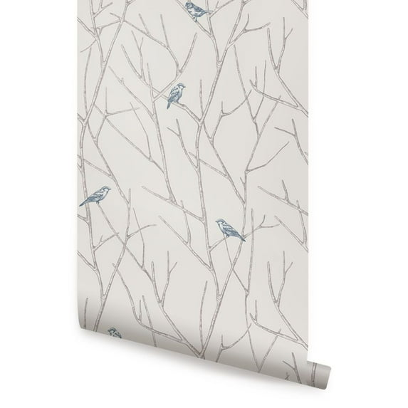 Branch Birds Peel and Stick Wallpaper