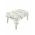thumbnail image 1 of Branch Flower Table Cloth 60x102 Inch Rectangle, Bee Bird Bud Retro Waterproof Tablecloth Washable Table Cover for Party Picnic Dinner Decor, 1 of 9
