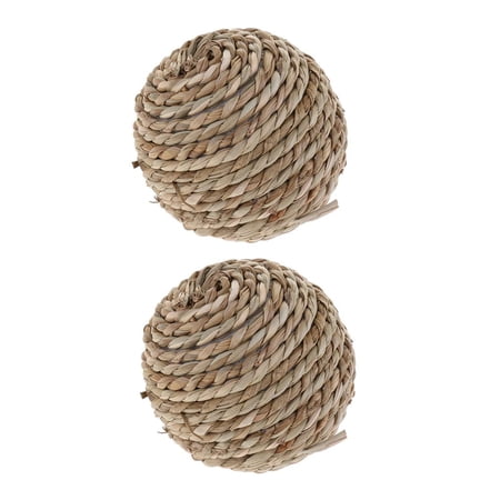 Branch Rattan Ball Chew Small Animals Rabbits Guinea Pigs Chinchillas Pet Rats 2Pcs AN-03