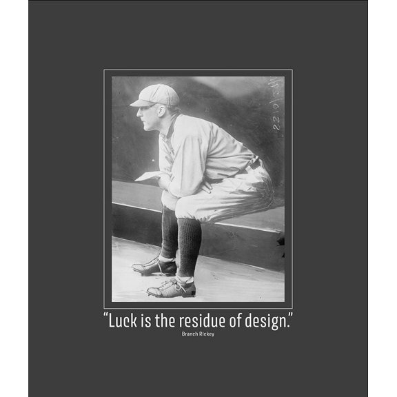 Branch Rickey Quote: Luck by ArtsyQuotes