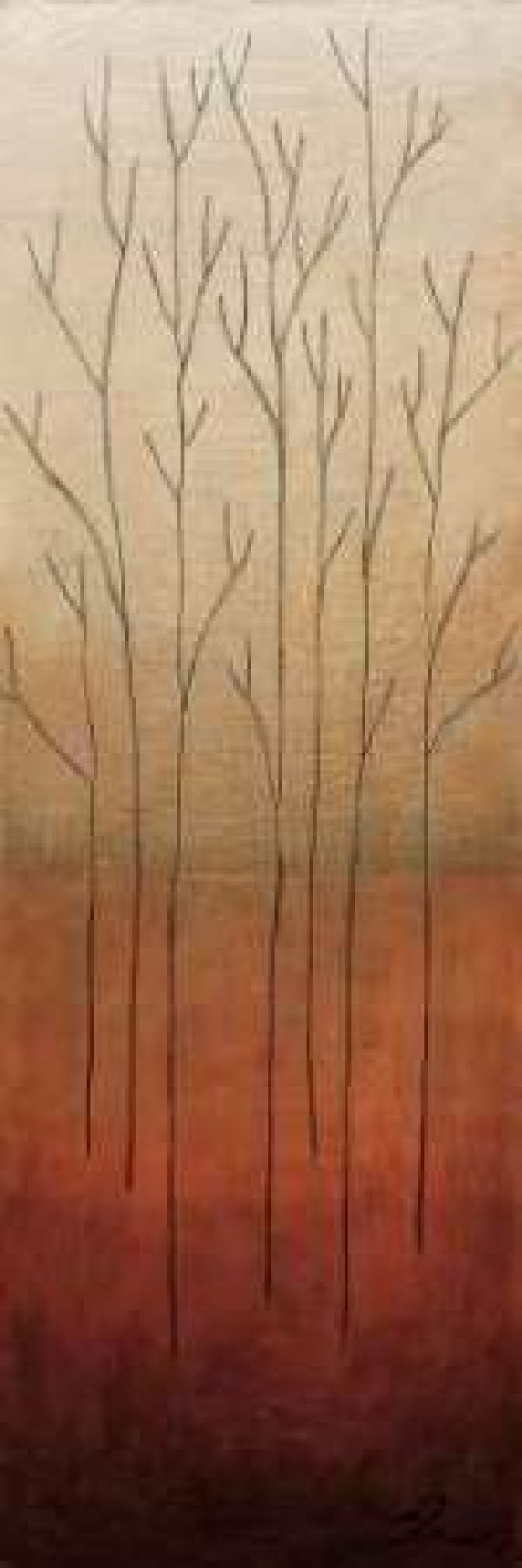 Branch Rouge II Canvas Art - Eve (8 x 24)