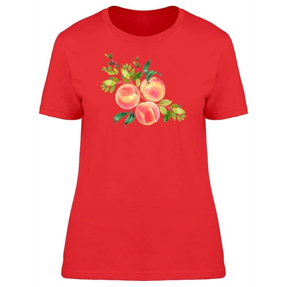 Branch With Peaches T-Shirt Women -Image by Shutterstock, Female Small