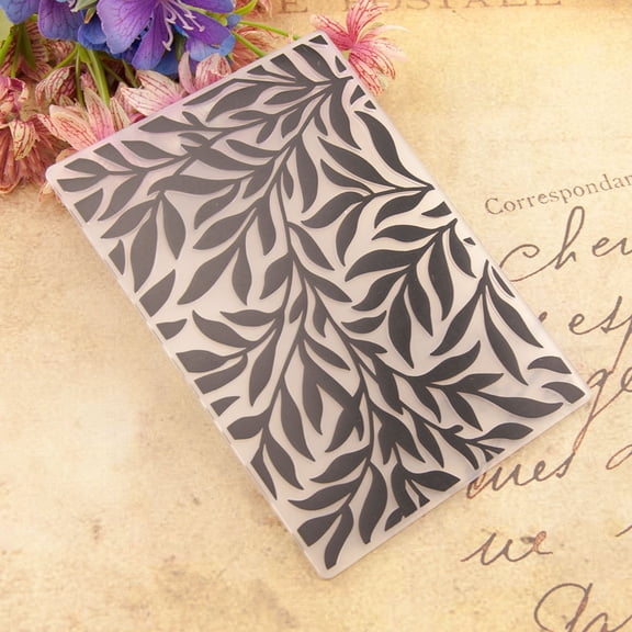 Branch and Leaf 3D Embossing Folder, Ouginx 4.1x5.8 inch 3D Textured Plate Templates for Card Making Scrapbooking Paper Craft Tool