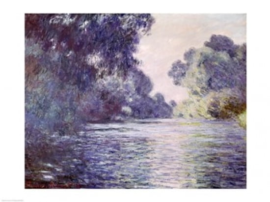 Branch of the Seine near Giverny 1897 Canvas Art - Claude Monet (36 x 24)