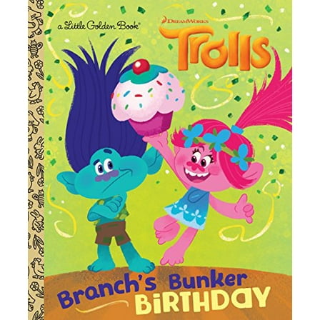 Pre-Owned Branch's Bunker Birthday (Trolls: Little Golden Books) Paperback