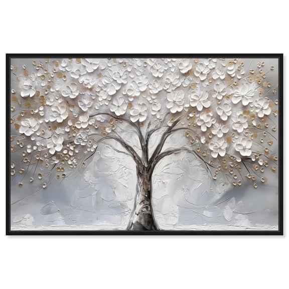 Branchborne Elegance Canvas Colorful Tree Art by Art Remedy, Black Frame, 45" x 30"