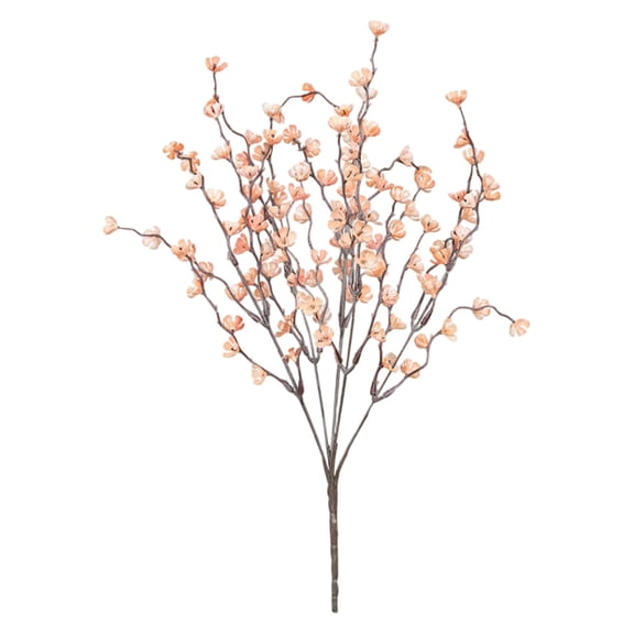 Branches Artificial Flowers Creamy Long With Frosted Powder for Indoor Home Wedding Table Centerpieces Tall Vase Arrangements Elegant Decorative Bloom