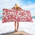 thumbnail image 1 of Branches Red Plum Bath Towel Microfiber Beach Towel Bathroom Supplies Bath Towels for Adults, 1 of 5