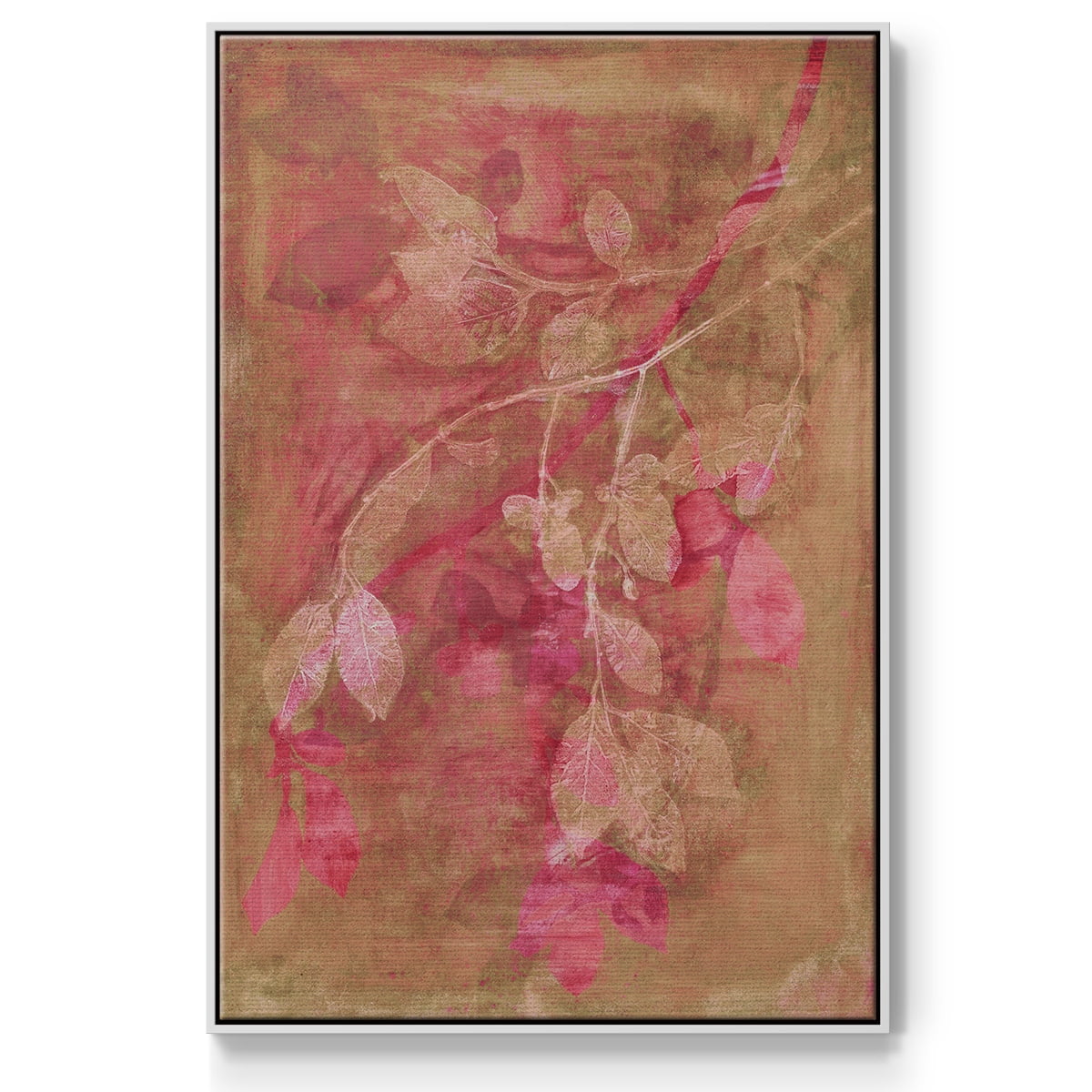 Branching Out IV Framed Premium Gallery Wrapped Canvas - Ready to Hang - 27 x 41 - White Floating Frame