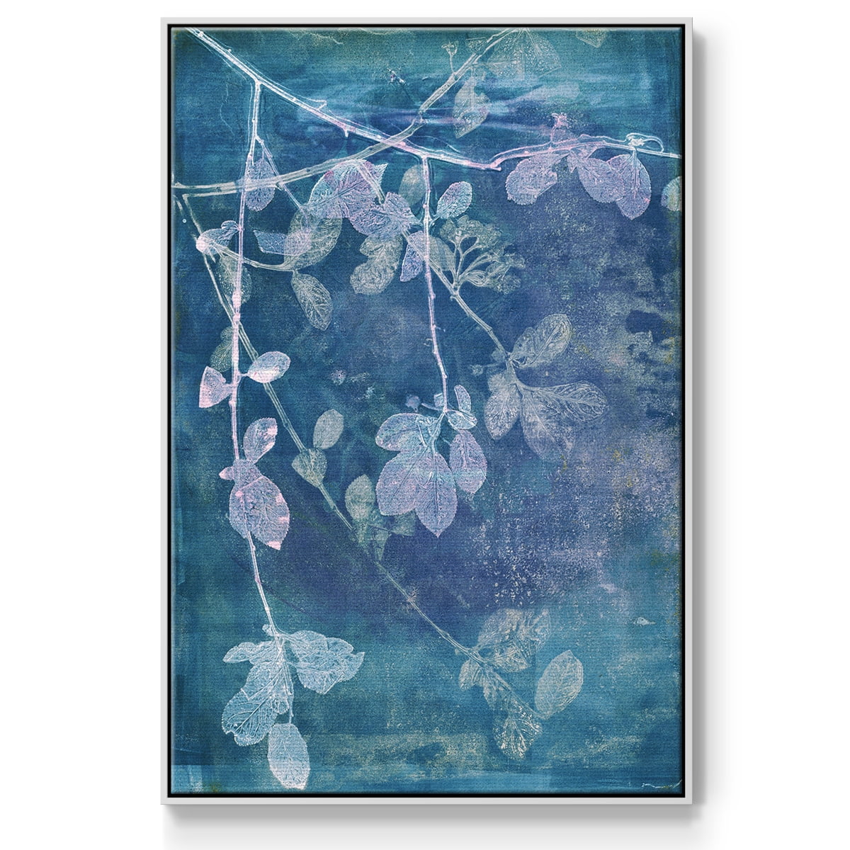 Branching Out VII Framed Premium Gallery Wrapped Canvas - Ready to Hang - 25 x 37 - White Floating Frame