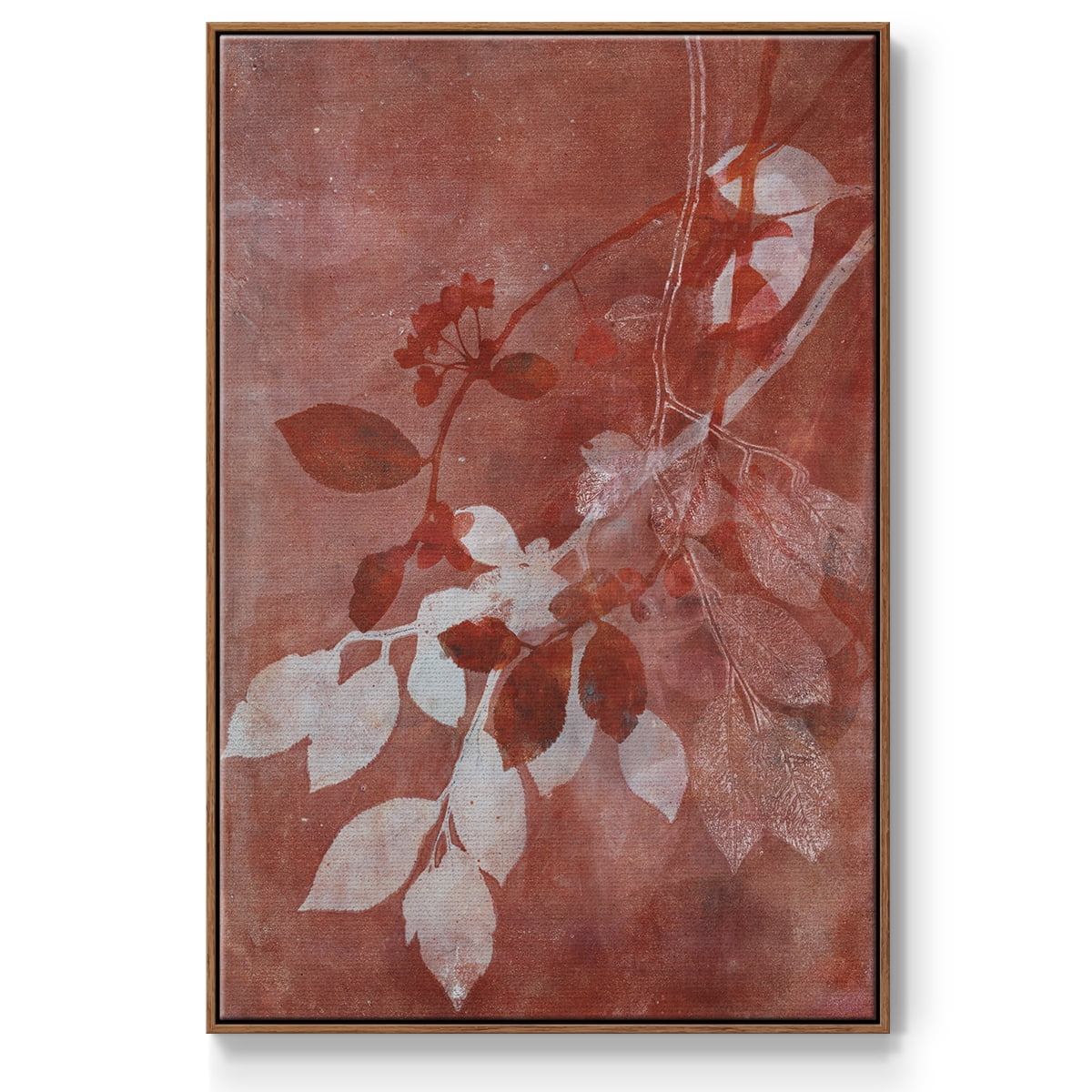 Branching Out XVI Framed Premium Gallery Wrapped Canvas - Ready to Hang - 17 x 25 - Walnut Floating Frame