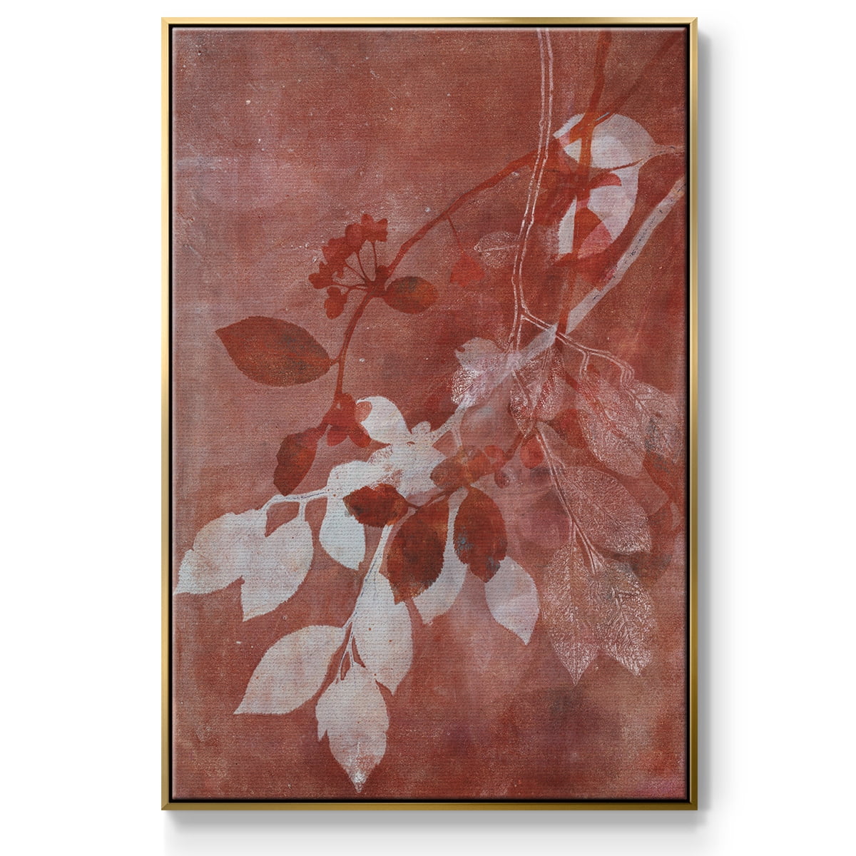 Branching Out XVI Framed Premium Gallery Wrapped Canvas - Ready to Hang - 27 x 41 - Gold Floating Frame