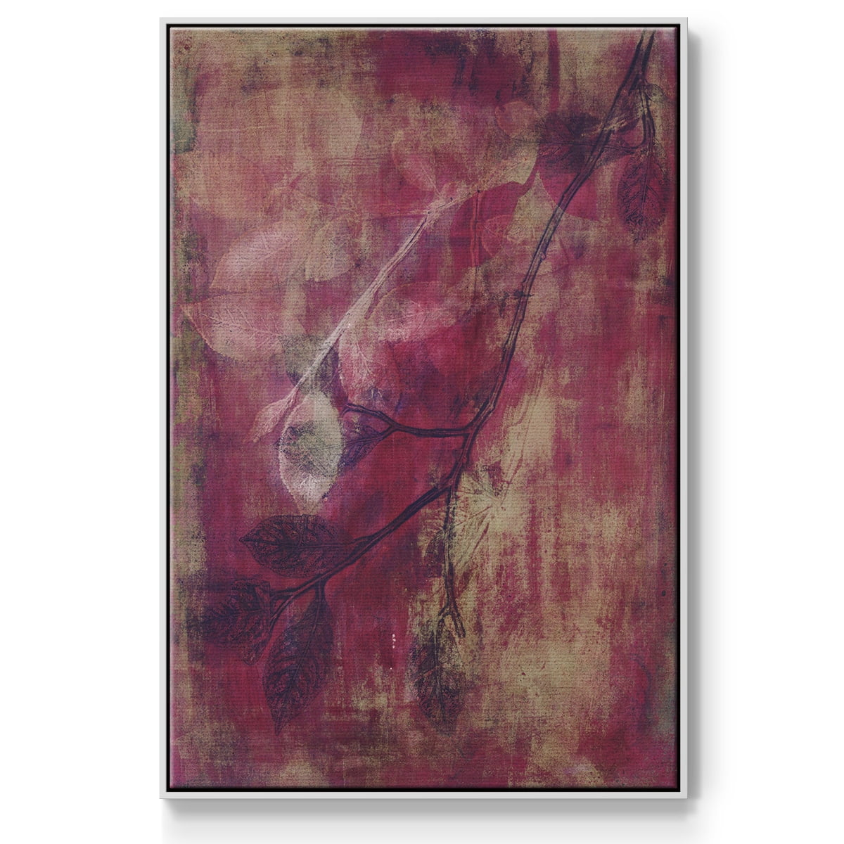 Branching Out XVII Framed Premium Gallery Wrapped Canvas - Ready to Hang - 25 x 37 - White Floating Frame