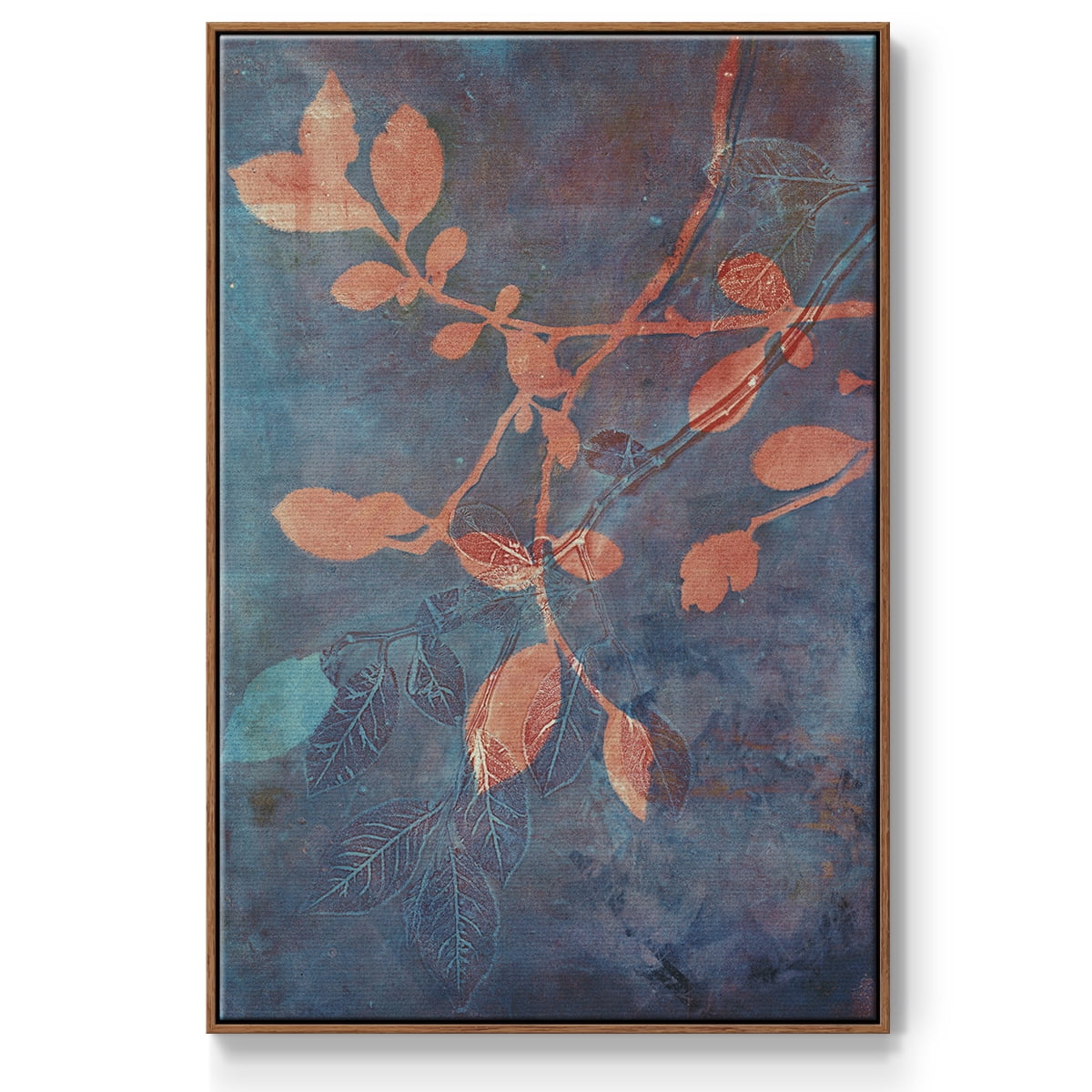 Branching Out XVIII Framed Premium Gallery Wrapped Canvas - Ready to Hang - 25 x 37 - Walnut Floating Frame