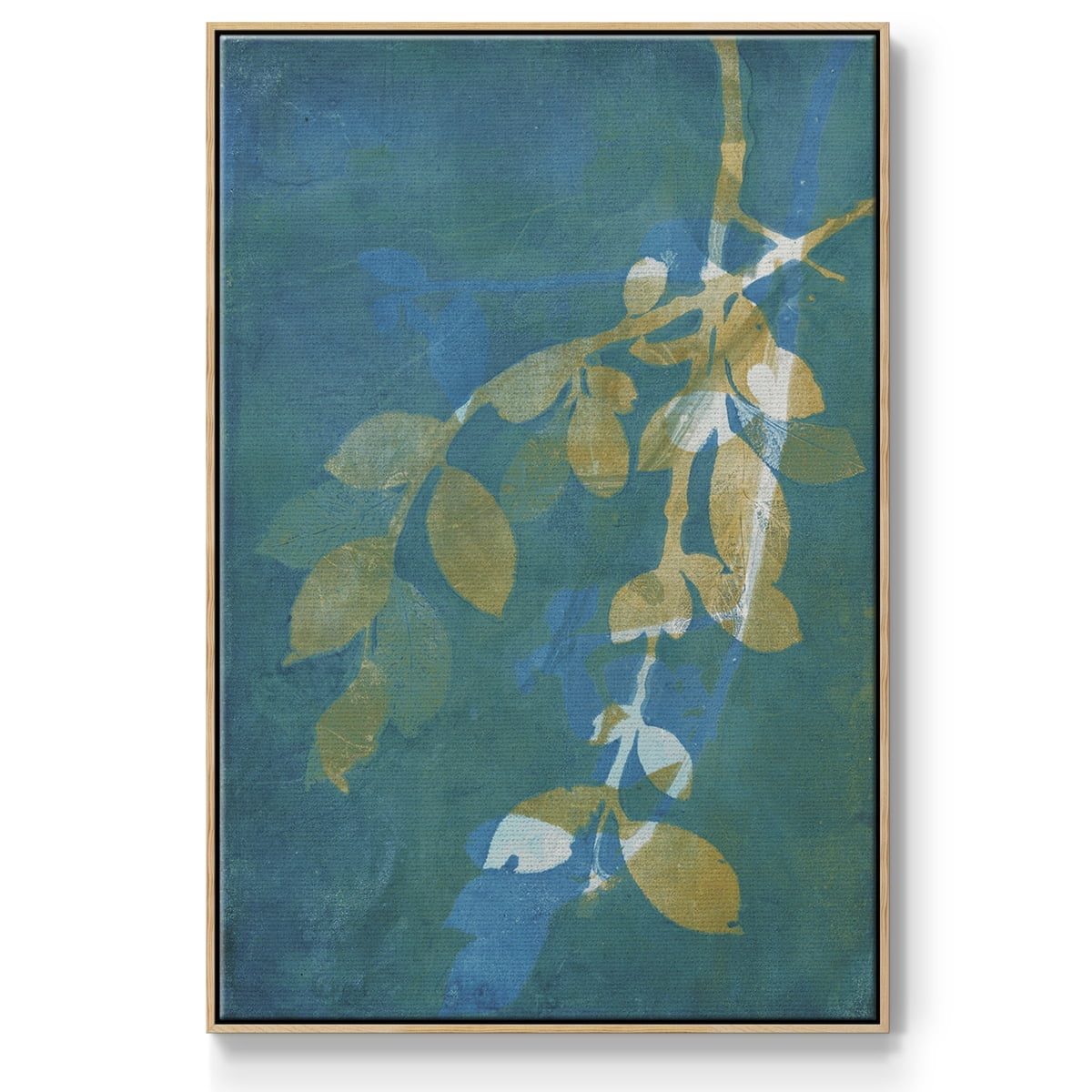 Branching Out XX Framed Premium Gallery Wrapped Canvas - Ready to Hang - 17 x 25 - Natural Wood Floating Frame