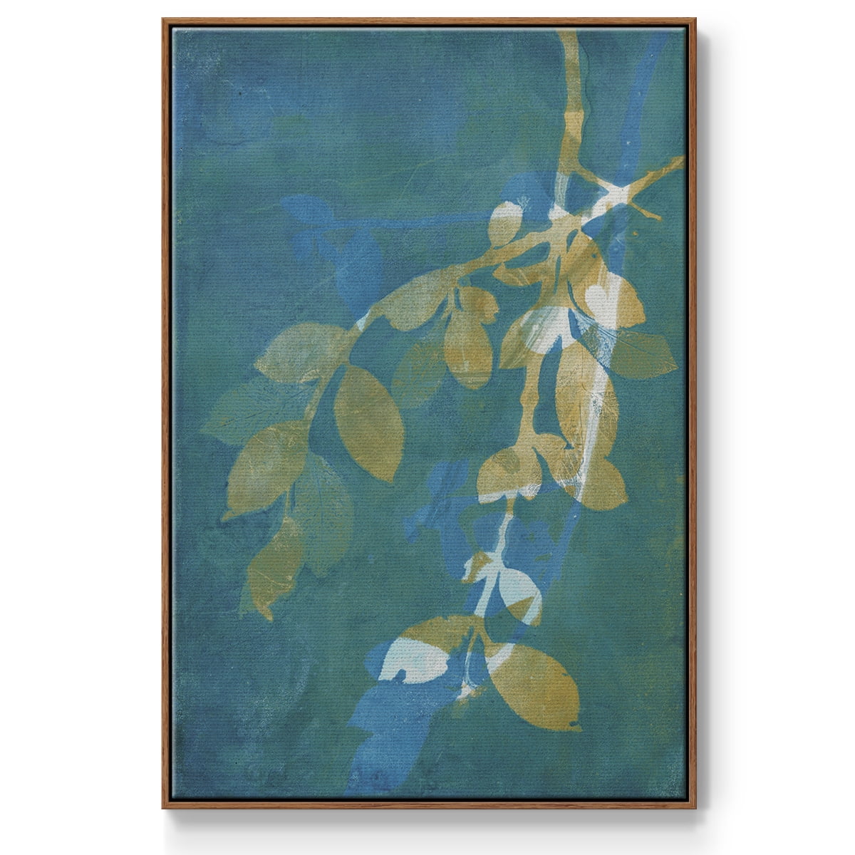 Branching Out XX Framed Premium Gallery Wrapped Canvas - Ready to Hang - 25 x 37 - Walnut Floating Frame