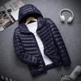 thumbnail image 1 of Brand Autumn Winter Light Down Jacket Men‘s Fashion Hooded Short Ultra-thin Lightweight Youth Slim Coat Down Jackets 2022, 1 of 6