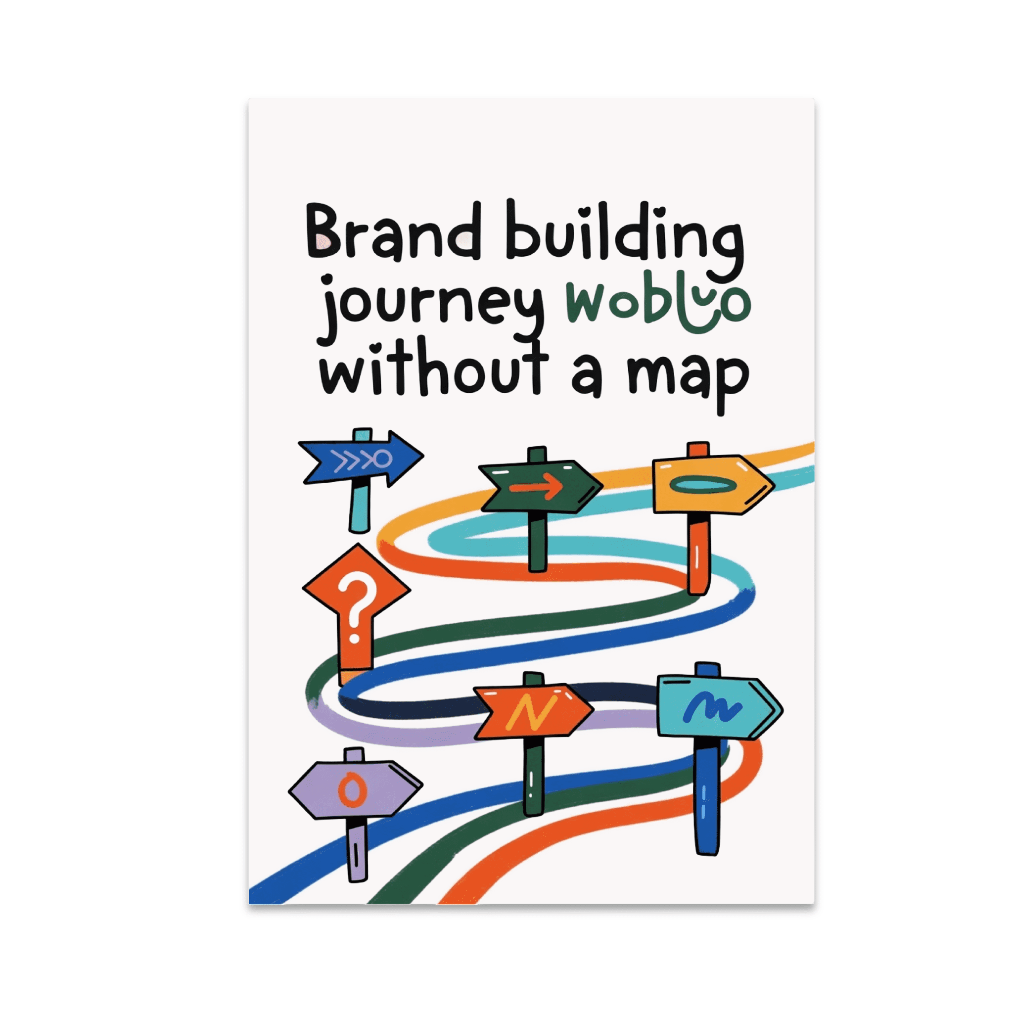 Brand Building Journey Without a Map - Entrepreneur Wall Decor - 13x19 ...