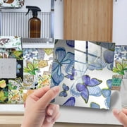 Brand Clearance!24 Sheets Tile Sticker Peel and Stick,Self Adhesive Heat-resistant Waterproof Peel and Stick Backsplash Tile Stickers for Kitchen Bathroom Deocr,6x6"