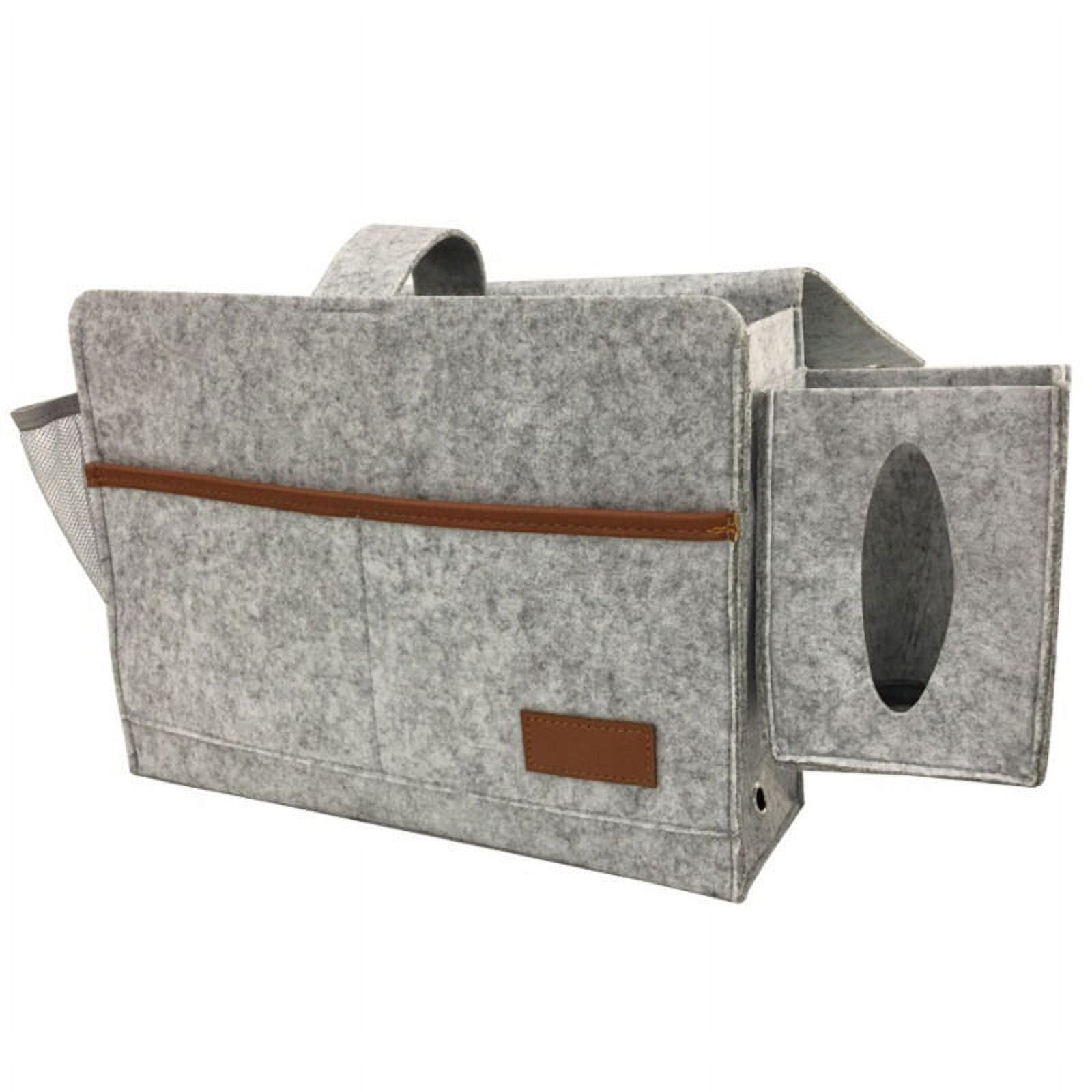 Brand Clearance! Bedside Organizer, Felt Bed Storage Caddy with Tissue