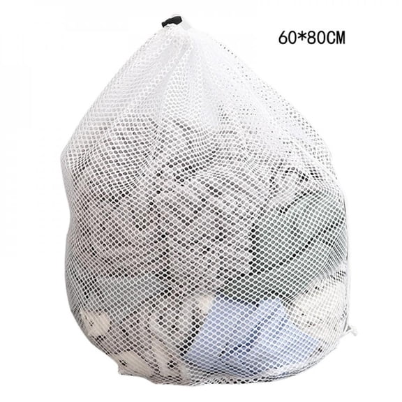 Brand Clearance!!Large Washing Net Bags Durable Fine Mesh Laundry Bag With Lockable Drawstring For Big Clothes Reuse Durable Washing Machine Bag, 4 sizes for option