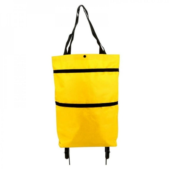 Brand Clearance! Premium Oxford Cloth Folding Shopping Bag Grocery Cart With Wheels Foldable Reusable Groceries Trolley Bags For Daily Shopping Camping Beach Laundry