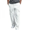 thumbnail image 1 of [Brand Clearance!]Sweatpants Cargo Pants Men Straight Leg Trouser Baggy with Pockets Elastic Waist, 1 of 6