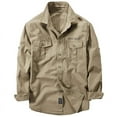 thumbnail image 1 of Brand Cotton Military Shirt Men Spring Casual Cargo Shirts Male Long Sleeves Shirts Camiseta Masculina Plus Size 5XL 6XL, 1 of 6
