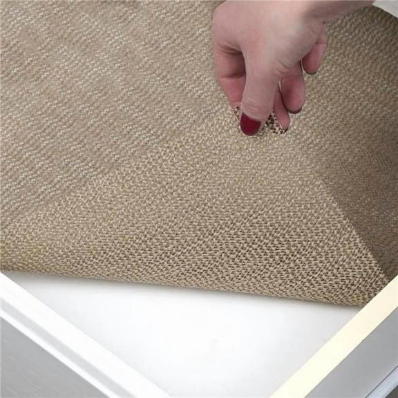 Brand Grip Prints Non-Adhesive Non-Slip Shelf and Drawer Liner - Taupe (Pack of 4 or 6)