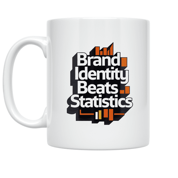 Brand Identity Beats Statistics - Personal Branding Enthusiast - 11 oz Ceramic Coffee Mug