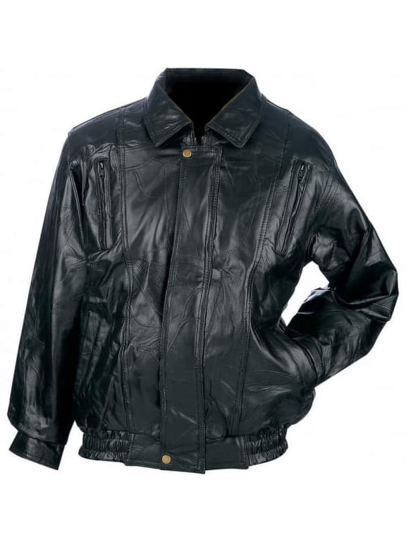® Brand Italian Mosaic? Design Genuine Top Grain Lambskin Leather Jacket - Medium - GFCOATM