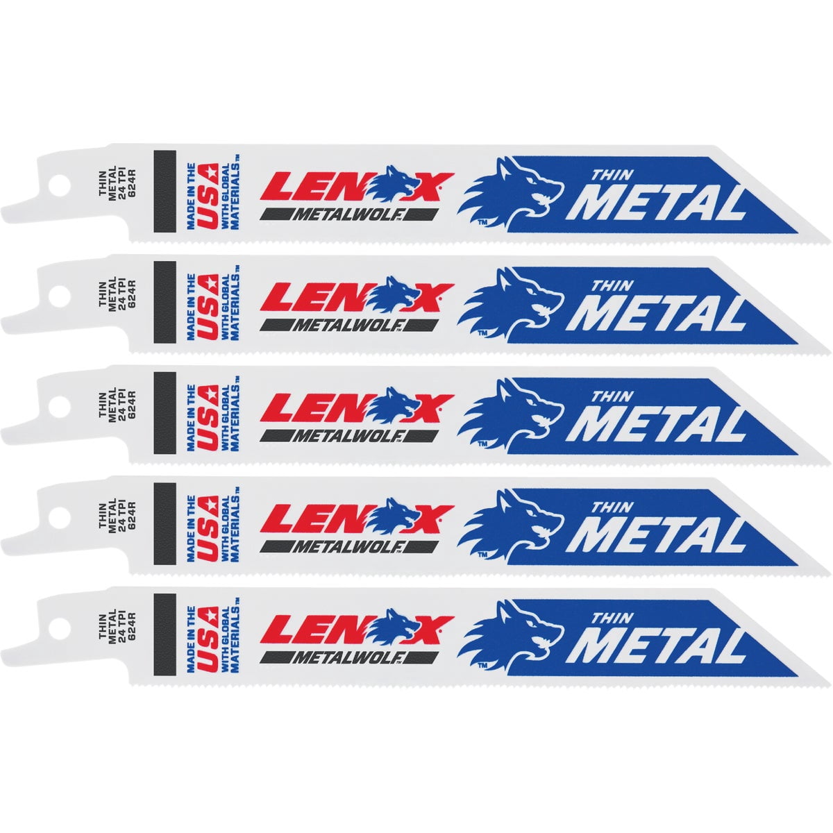 Brand Lenox Tools Metal Cutting Reciprocating Saw Blade with Power Blast Technology, Bi-Metal, 6-inch, 24 TPI, 3 Pack of 5 (Model 20568624R)