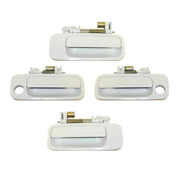 Brand NEW For 1997-2001 Toyota Camry White 040 Front and Rear Outside Door Handle 4PCS 97 98 99 00 01