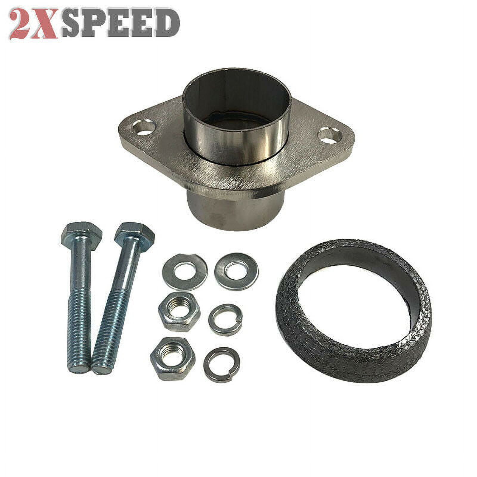 Brand New 2" Semi-Direct Fit Exhaust Converter Pipe Flange Repair Kit w/ Gasket Brand New 2" Semi-Direct Fit Exhaust Converter Pipe Flange Repair Kit w/ Gasket - image 1 of 7
