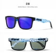 thumbnail image 1 of Brand New 3D Logo Square Polarized Sunglasses Vacationing Driving Sun Glasses Real Coating Lense KD332 C10Mirrored Blue, 1 of 6