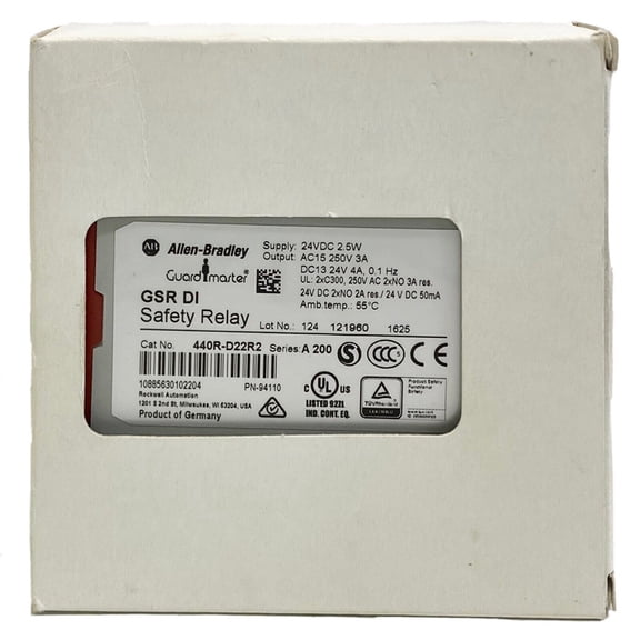 Brand New 440R-D22R2 24V Safety Relay