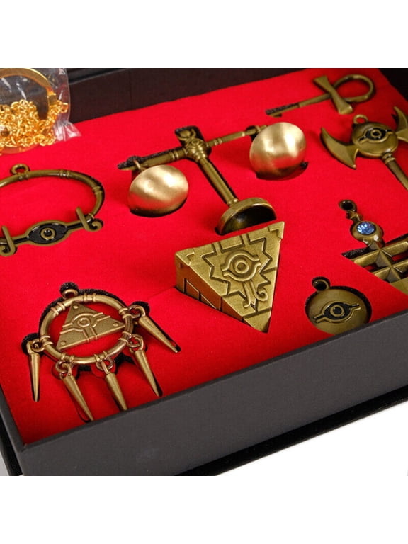 Brand New 8-Piece/Set Millennium Item Puzzle Pendant Necklace Keychain Bronze -