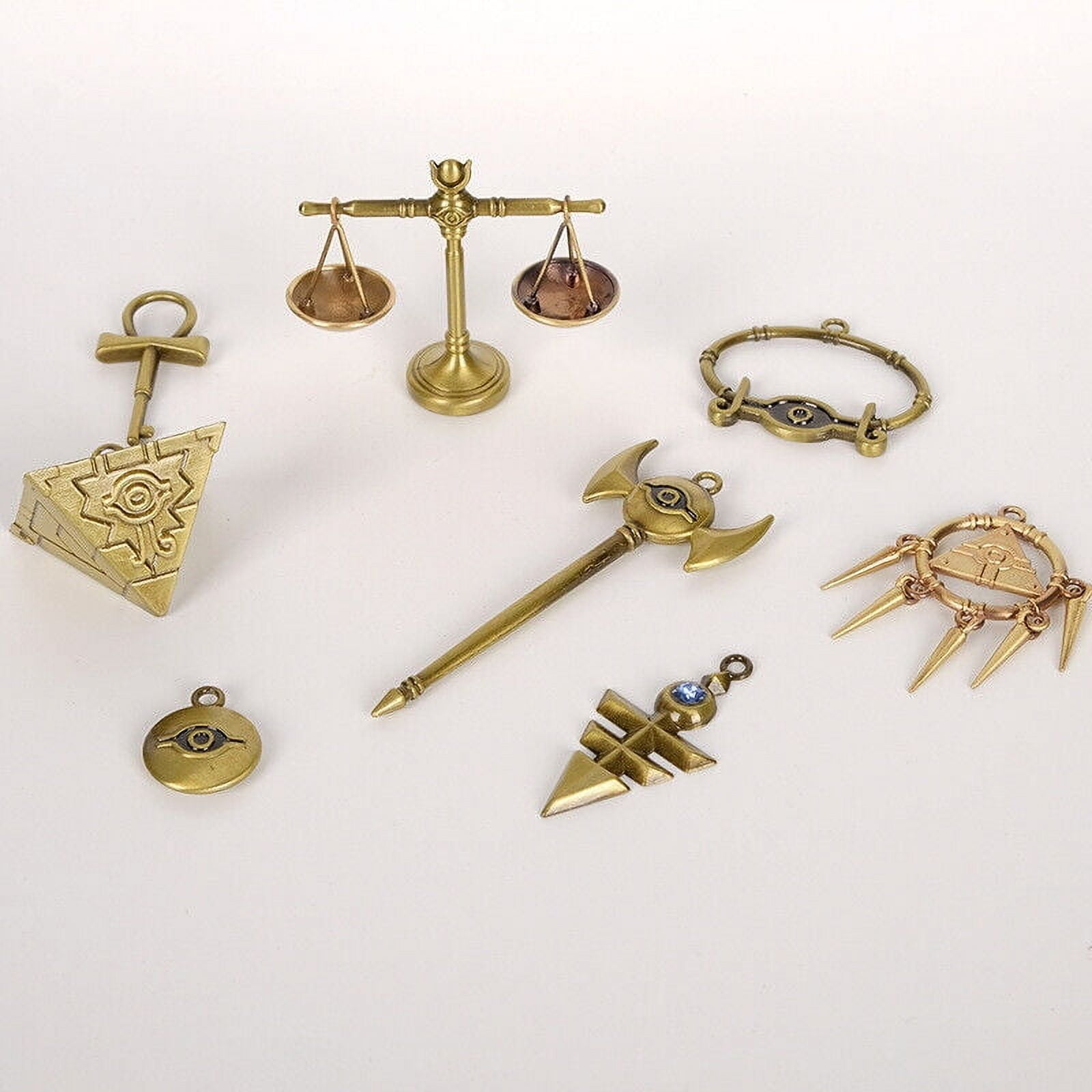 Brand New 8-Piece/Set Millennium Item Puzzle Pendant Necklace Keychain Bronze -