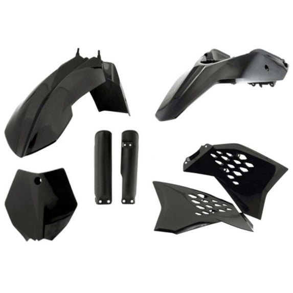Brand New Acerbis Full Plastic Kit - Black , Color: Black 2253040001,