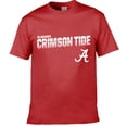 thumbnail image 1 of Brand New Alabama Athletics Lightweight Short-Sleeved Diced Team Name T-Shirt Design(Youth X-Large), Official Crimson/Red Team color/Logo, 1 of 1
