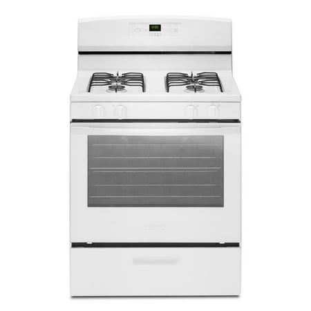 Amana - 5.1 Cu. Ft. Freestanding Gas Range with Bake Assist Temps - White
