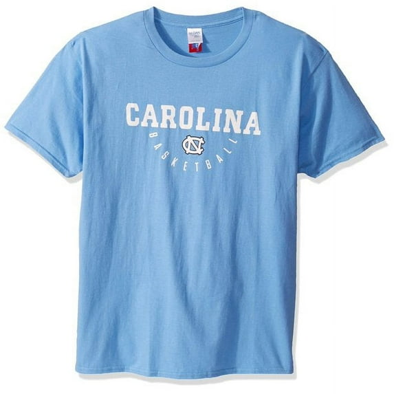 Brand New Athletics Men's UNC Basketball Graphics Design Short-Sleeve Lightweight T-Shirt, Officially Licensed, 100% Cotton(Youth Large), Official Tar/Heels Logo/Carolina Blue Color