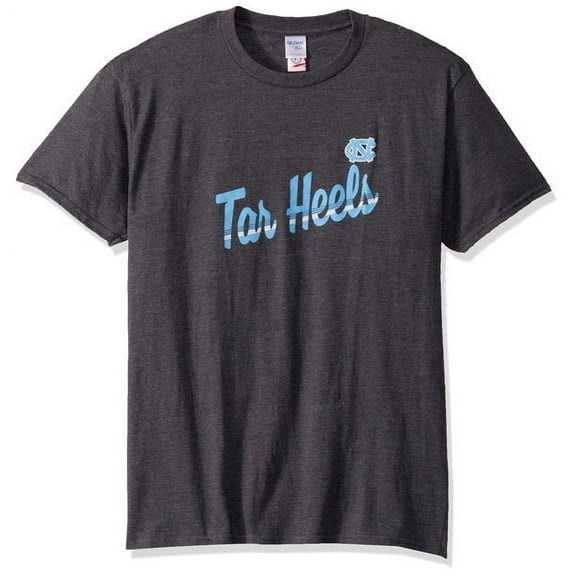 Brand New Athletics Men's UNC Small Logo Graphics Design Short-Sleeve Lightweight T-Shirt, Officially Licensed, 100% Cotton(Adult Large), Official Tar/Heels Logo/Carolina Blue Color