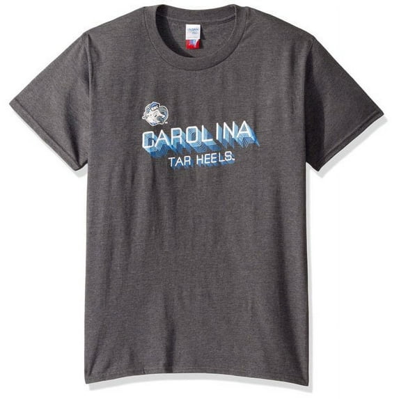 Brand New Athletics Men's UNC Small Mascot Graphics Design Short-Sleeve Lightweight T-Shirt, Officially Licensed, 100% Cotton(Adult Large), Official Tar/Heels Logo/Carolina Blue Color