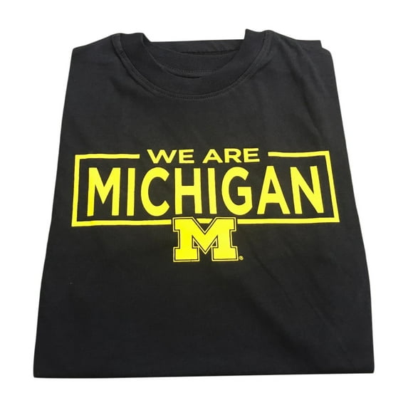 Brand New Athletics We Are Michigan Short-Sleeve Lightweight T-Shirt, 100% Cotton(Adult Small), Official Wolverines Logo/Colors