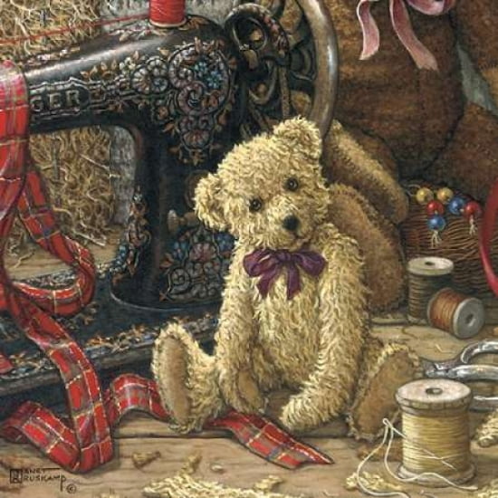 Brand New Bear l Canvas Art - Janet Kruskamp (24 x 24)
