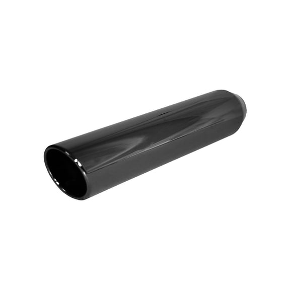 Brand New Black Chrome Exhaust Tip Rolled Angle Weld On 2 1/4" IN 3 1/2" Out